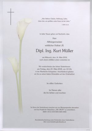 Portrait von Herr WHR DI Kurt MÜLLER