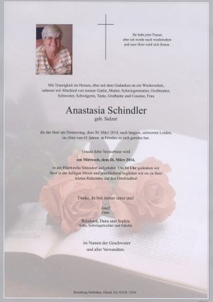 Portrait von Sittendorf Frau Anastasia Schindler