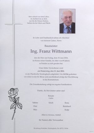 Portrait von Neulengbach Herr Ing. Franz Wittmann