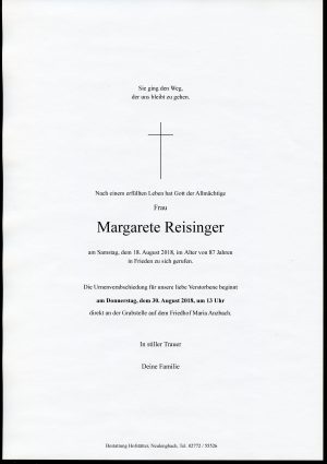 Portrait von Maria Anzbach Frau Margarete Reisinger