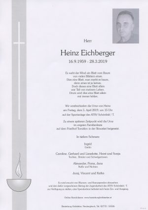 Portrait von Ollersbach – Herr Heinz Eichberger