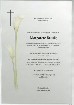 Portrait von Tullnerbach / Pressbaum – Frau Margarete Brosig