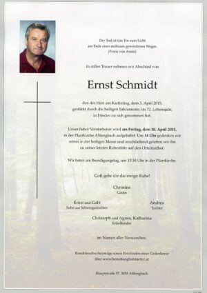 Portrait von Altlengbach – Herr Ernst Schmidt
