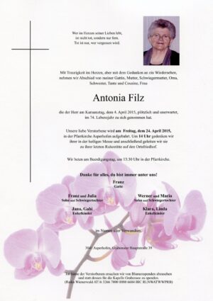 Portrait von Asperhofen – Frau Antonia Filz
