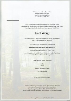 Portrait von Sulz im Ww. – Herr Karl Weigl