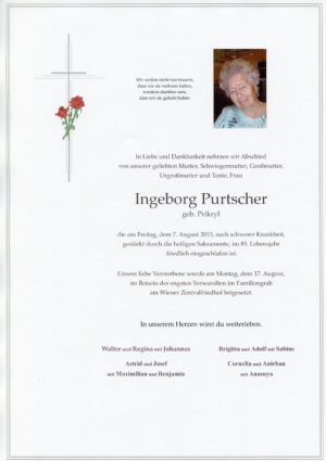 Portrait von Wien – Frau Ingeborg Purtscher