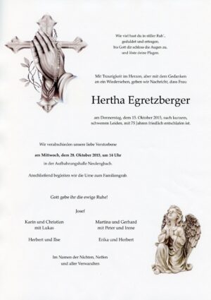Portrait von Neulengbach – Frau Hertha Egretzberger
