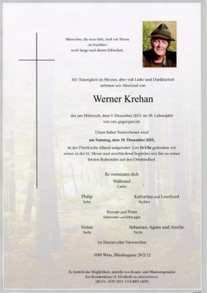 Portrait von Alland – Herr Werner Krehan
