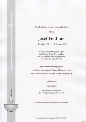 Portrait von Altlengbach – Herr Josef Peithner