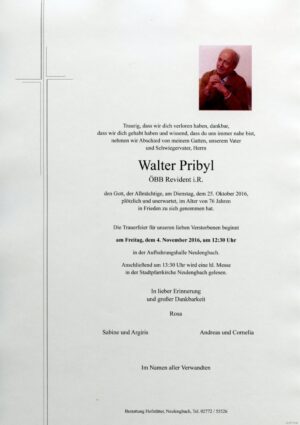 Portrait von Neulengbach – Herr Walter Pribyl