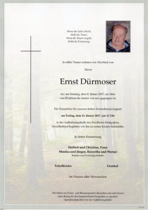 Portrait von Eichgraben- Herr Ernst Dürmoser