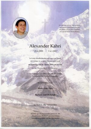 Portrait von St. Christophen – Herr Alexander Kahri