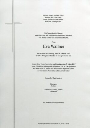 Portrait von Altlengbach – Frau Eva Wallner