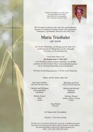 Portrait von Maria Anzbach – Frau Maria Triethaler