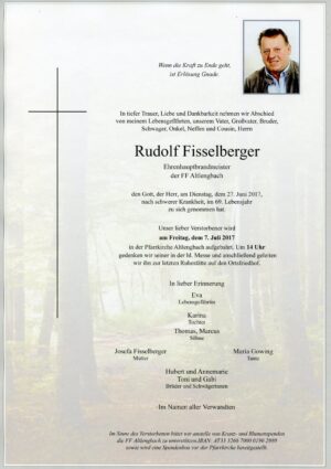 Portrait von Altlengbach – Herr Rudolf Fisselberger