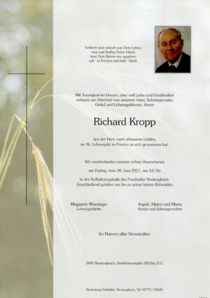 Portrait von Neulengbach – Herr Richard Kropp