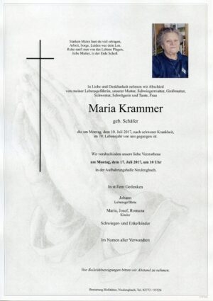 Portrait von Neulengbach – Frau Maria Krammer