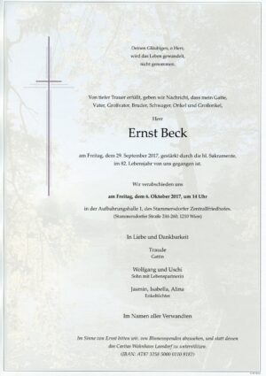 Portrait von Wien – Herr Ernst Beck