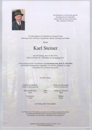 Portrait von Gruberau – Herr Karl Steiner