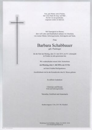 Portrait von Heiligenkreuz – Frau Barbara Schabbauer