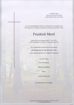 Portrait von Eichgraben – Herr Friedrich Mertl
