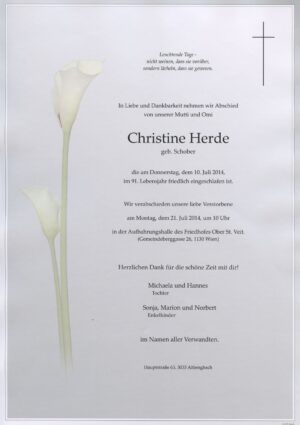 Portrait von Altlengbach / Wien – Frau Christine Herde