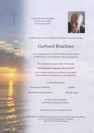 Portrait von Neulengbach – Herr Gerhard Bruckner