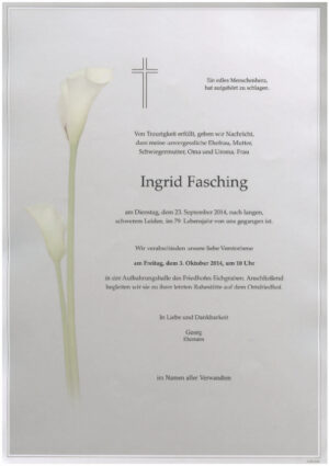Portrait von Eichgraben – Frau Ingrid Fasching