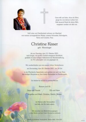 Portrait von Asperhofen – Frau Christine Kisser