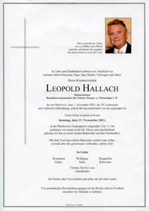 Portrait von Neulengbach – Herr Leopold Hallach