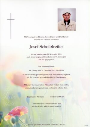 Portrait von Eichgraben – Herr Josef Scheiblreiter