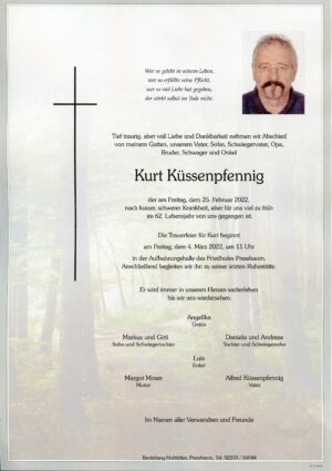 Portrait von Pressbaum – Herr Kurt Küssenpfennig