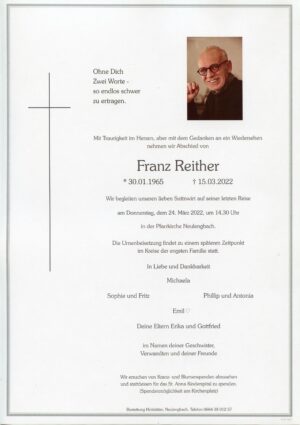 Portrait von Neulengbach – Herr Franz Reither