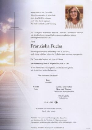 Portrait von Neulengbach – Frau Franziska Fuchs