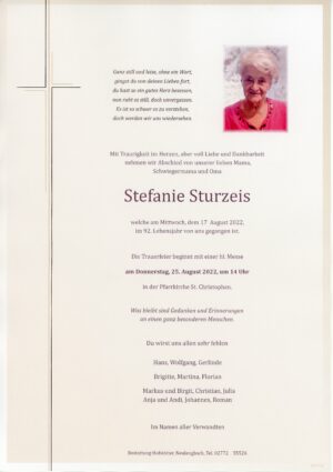 Portrait von St. Christophen – Frau Stefanie Sturzeis