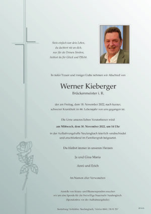 Portrait von Neulengbach – Herr Werner Kieberger