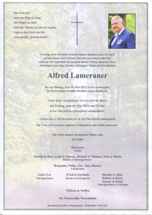 Portrait von Altlengbach – Herr Alfred Lameraner