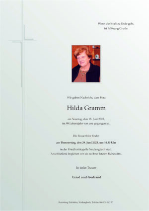 Portrait von Neulengbach – Frau Hilda Gramm