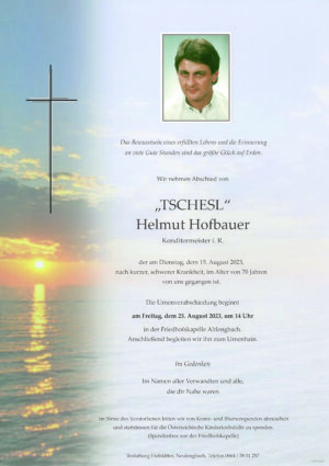 Portrait von Altlengbach – „TSCHESL“ Helmut Hofbauer