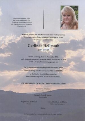 Portrait von Neustift-Innermanzing – Frau Gerlinde Hellmuth