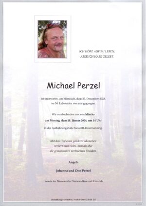 Portrait von Neustift-Innermanzing – Herr Michael „Mischa“ Perzel