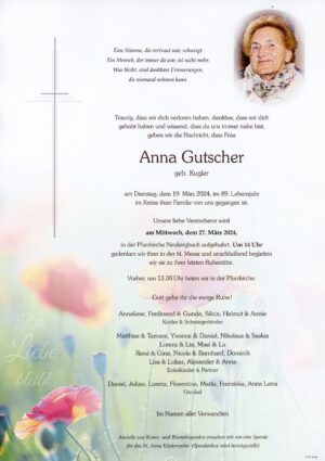 Portrait von Neulengbach – Frau Anna Gutscher