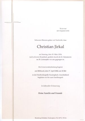 Portrait von Neulengbach – Herr Christian Jirkal